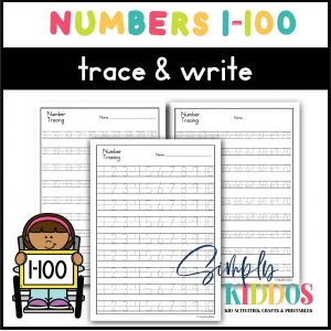 Image showing the worksheets for numbers 1 thru 100.