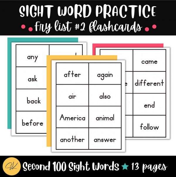 Fry sight word list number 2
