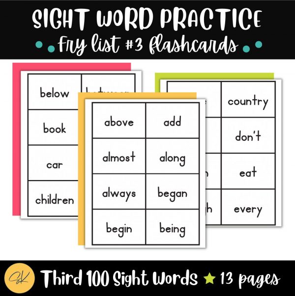 Third list of fry sight words
