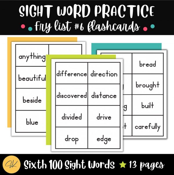 Fry sight word list 6