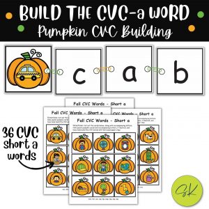 Pumpkin Short a Build the CVC Word