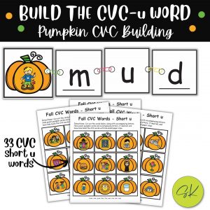 CVC short u pumpkin