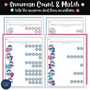 Snowman Count and Match