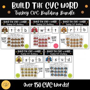 Thanksgiving CVC Words Bundle