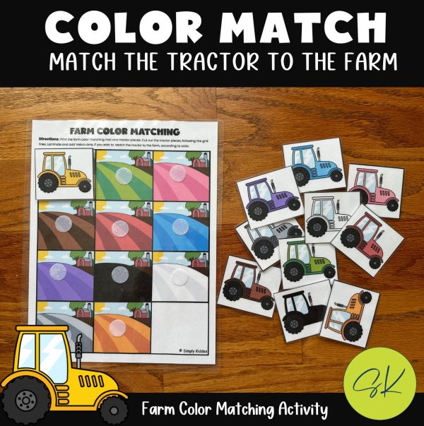 Farm Color Matching Activity